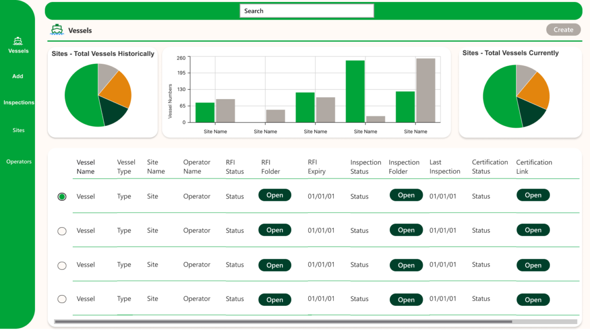 Power Apps-grensesnitt designet av ThinkShare